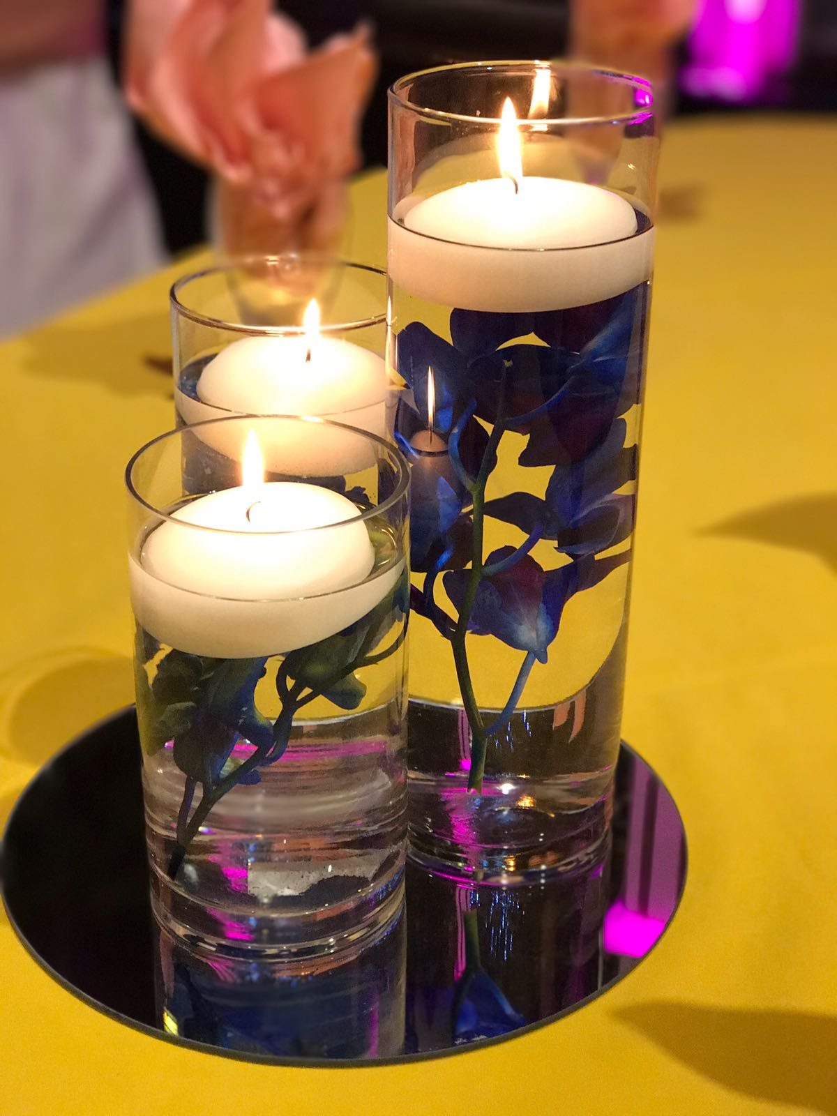 Classic wedding centerpiece styling example
